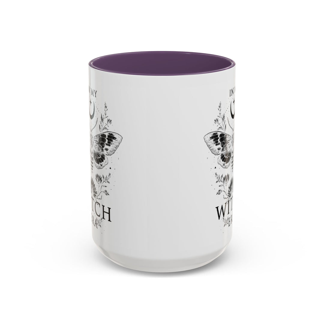 Witchy Coffee Mug, In My Witch Era, Gift for Witches, Black Ceramic Mug, Halloween Decor, Tea Cup for Spooky Vibes