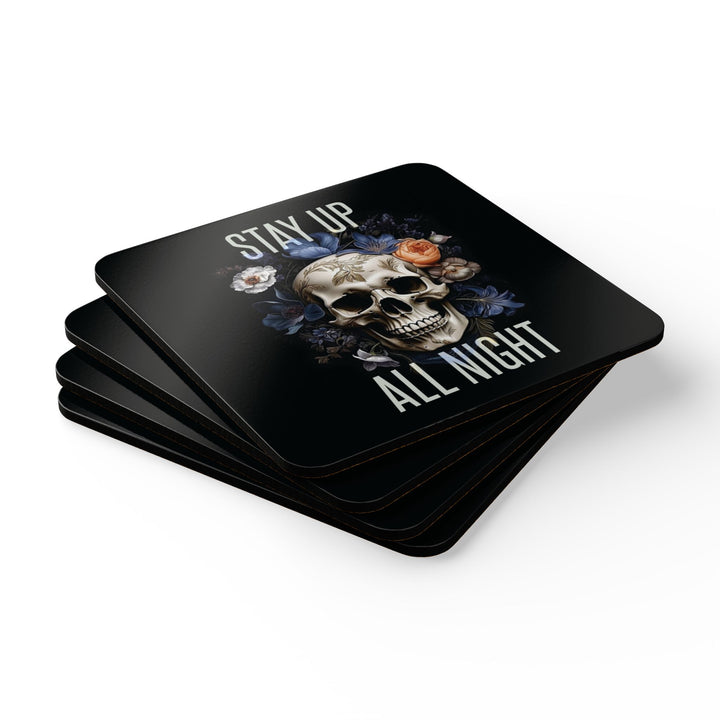 Stay Up All Night Coaster Set